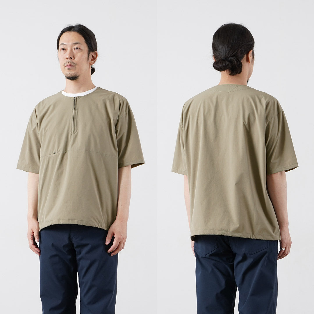 RAG / T-shirt pull à manches courtes demi-zip