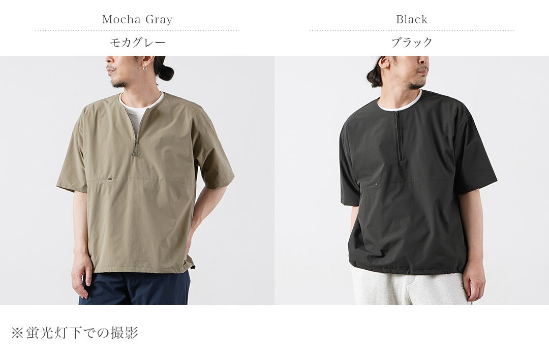RAG / T-shirt pull à manches courtes demi-zip