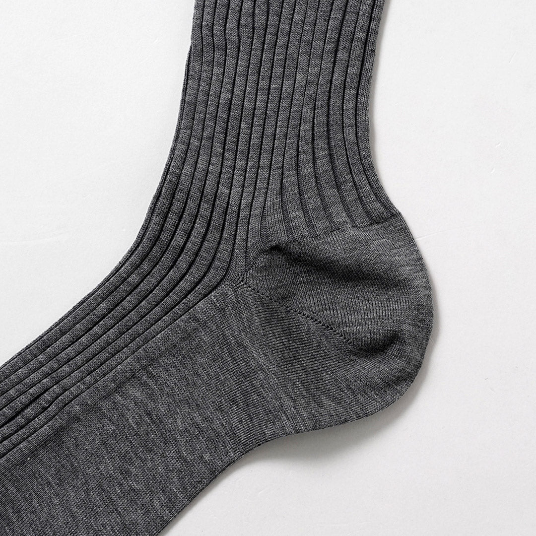 PANTHERELLA / Danvers 5x3 Rib Cotton Men's Dress Socks