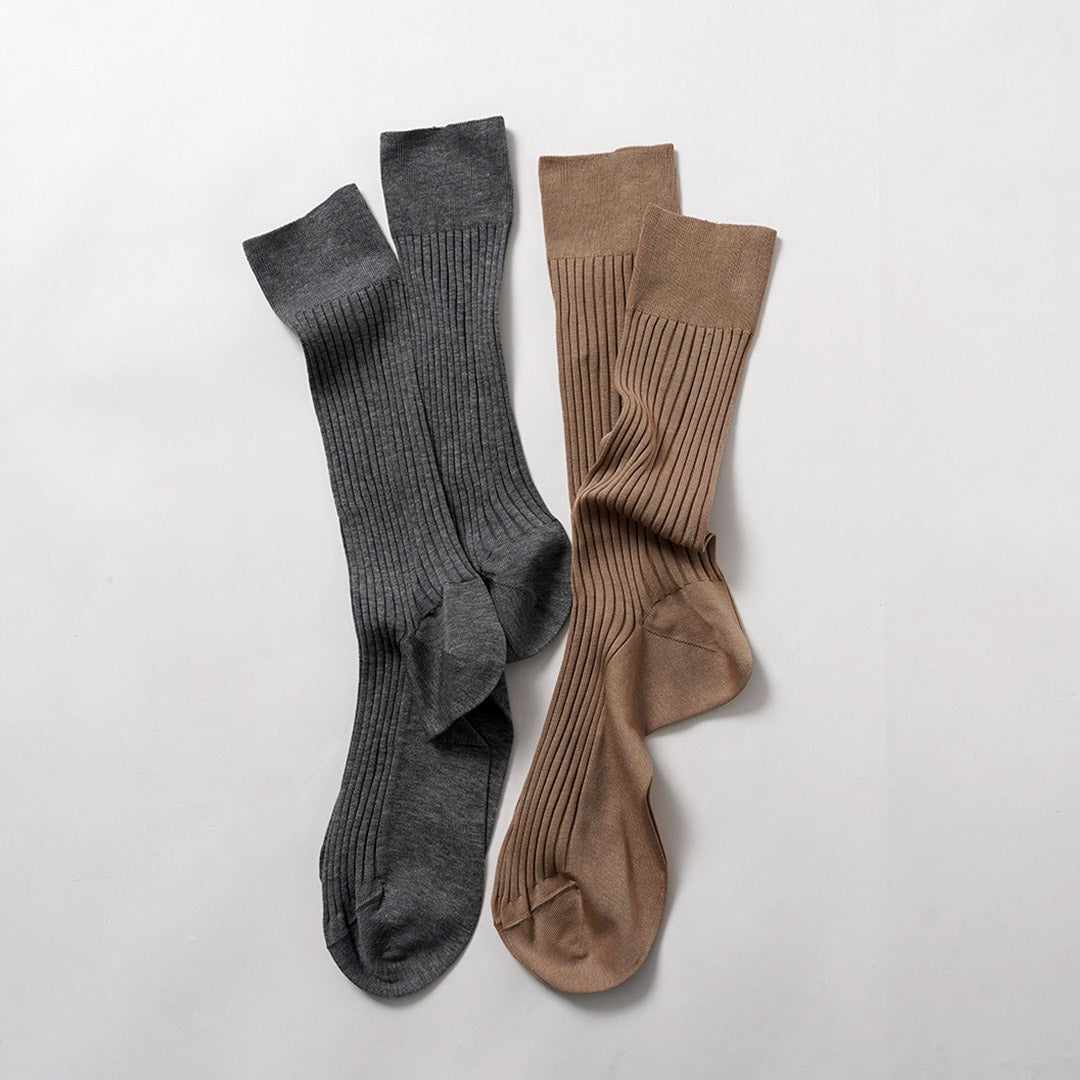 PANTHERELLA / Danvers 5x3 Rib Cotton Men's Dress Socks