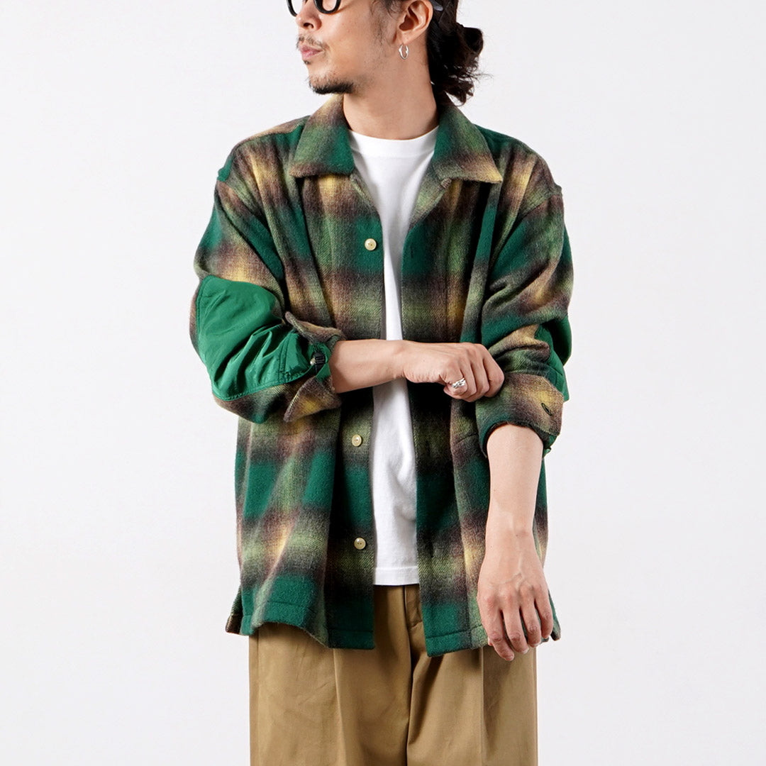 NORBIT / 옴브레 체크 셔츠
