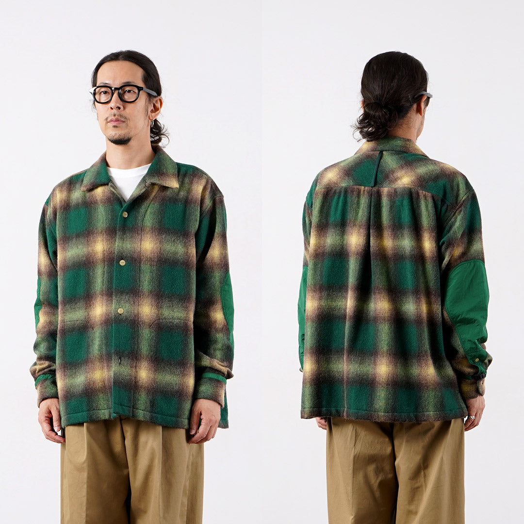NORBIT / 옴브레 체크 셔츠