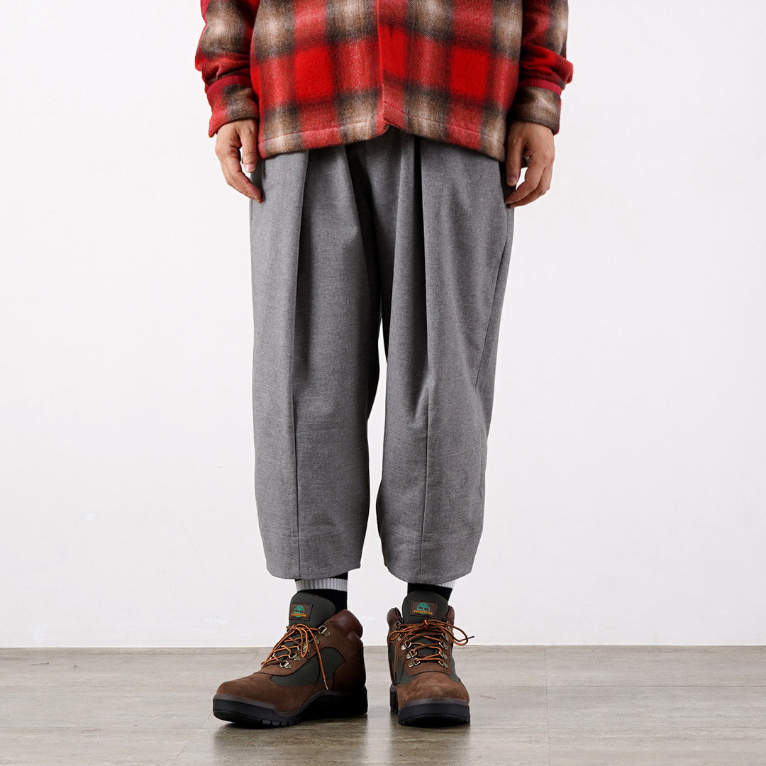 NORBIT / Tech Wool Cropped Easy Pants