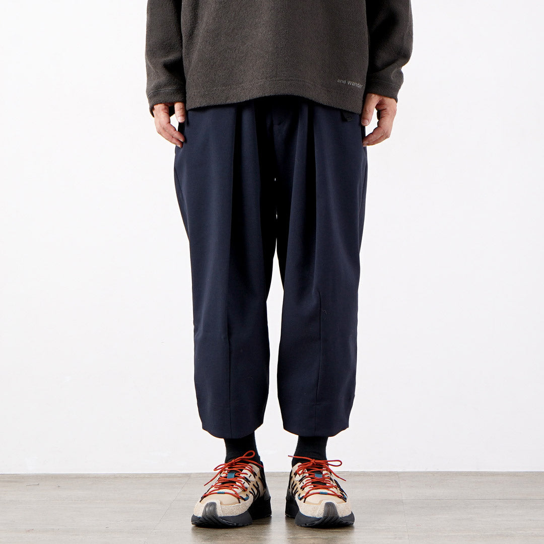 NORBIT / Tech Wool Cropped Easy Pants