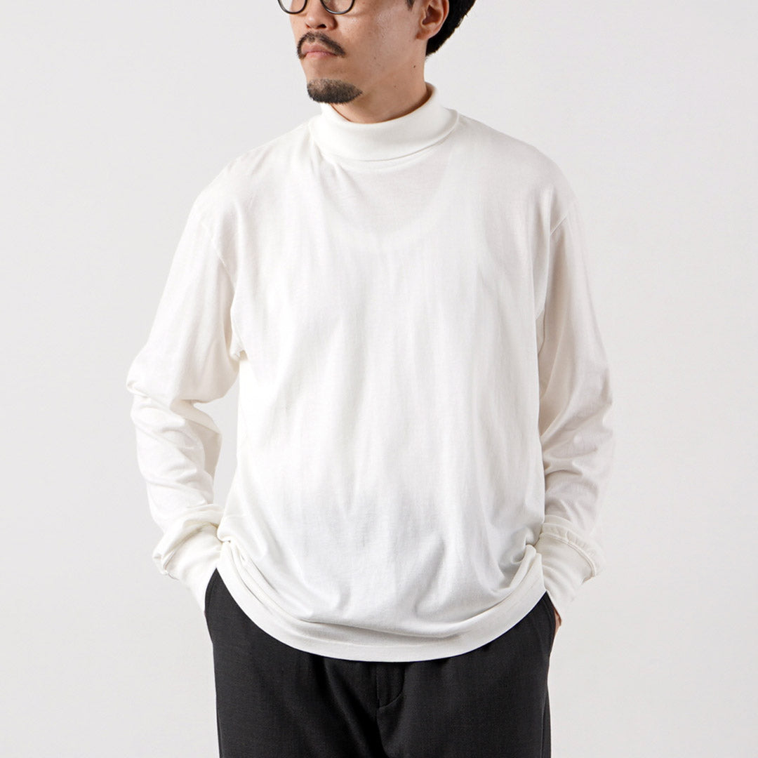 FILMELANGE / CORD Cotton-Cashmere Jersey Turtleneck T-Shirt
