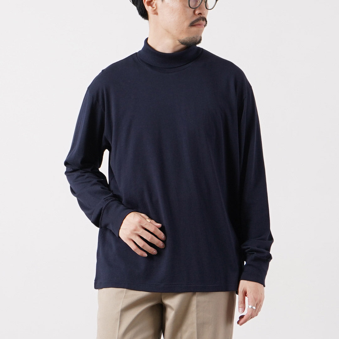 FILMELANGE / CORD Cotton-Cashmere Jersey Turtleneck T-Shirt