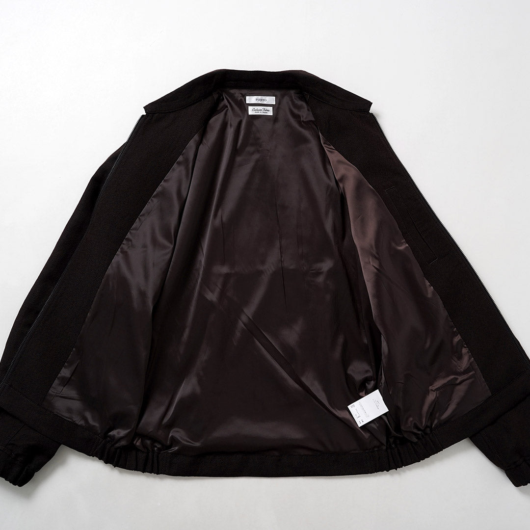 FUJITO / Wool-Linen Serge Zip-Up Blouson