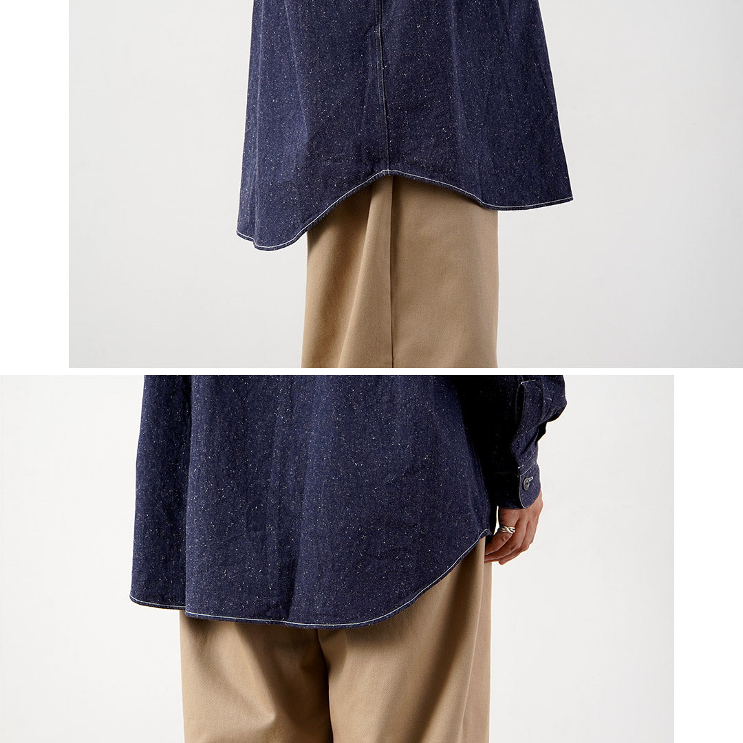 FUJITO / Nep Denim Chambray Oversized Work Shirt