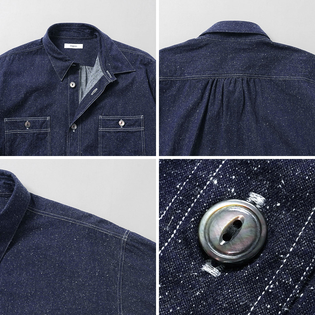 FUJITO / Nep Denim Chambray Oversized Work Shirt