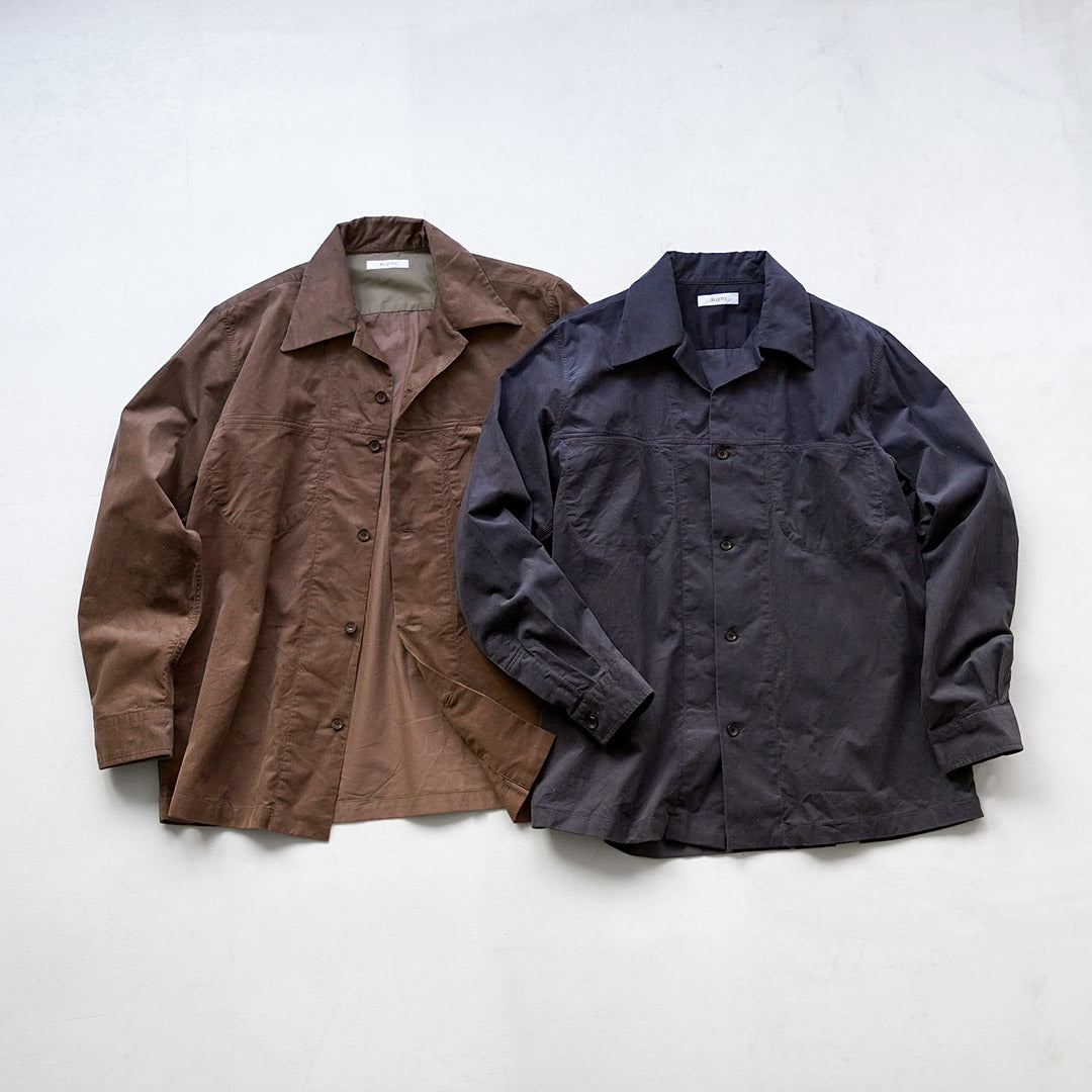 FUJITO / Corduroy Open Collar Shirt