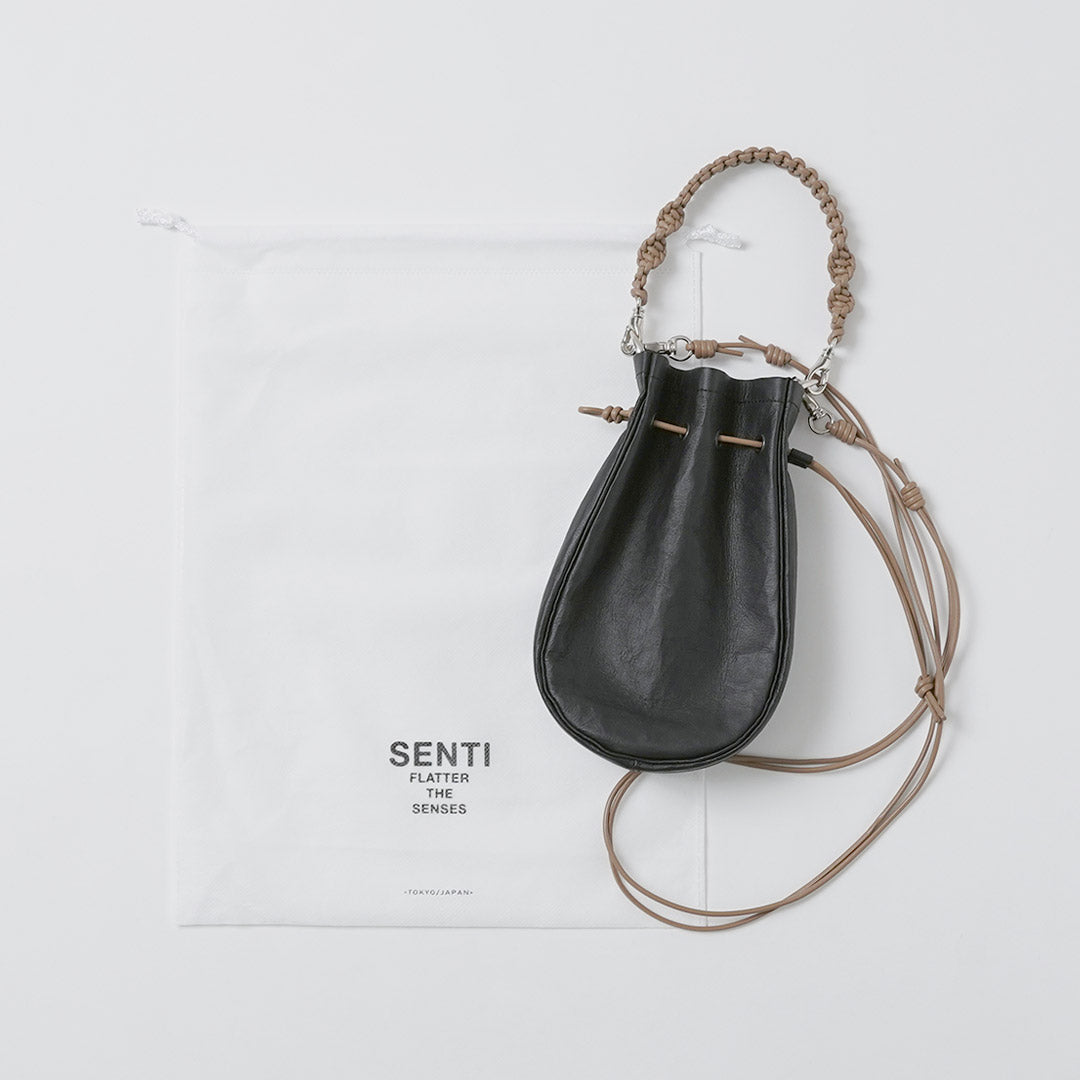 SENTI / Dyneema 가죽 메디신 백 M + 핸드 스트랩