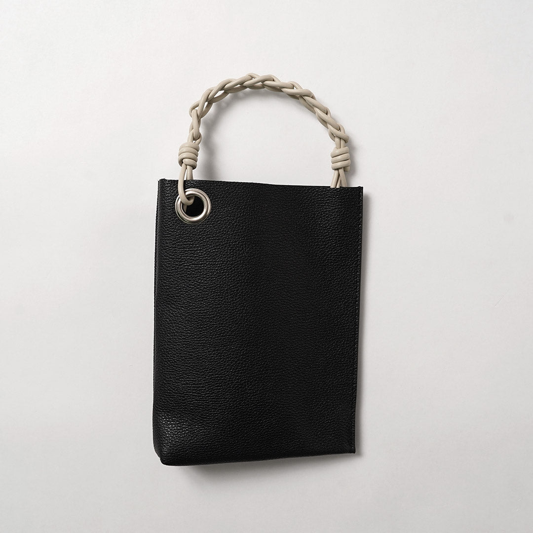 SENTI / Shrunken Leather Chain Handle Mini Handbag