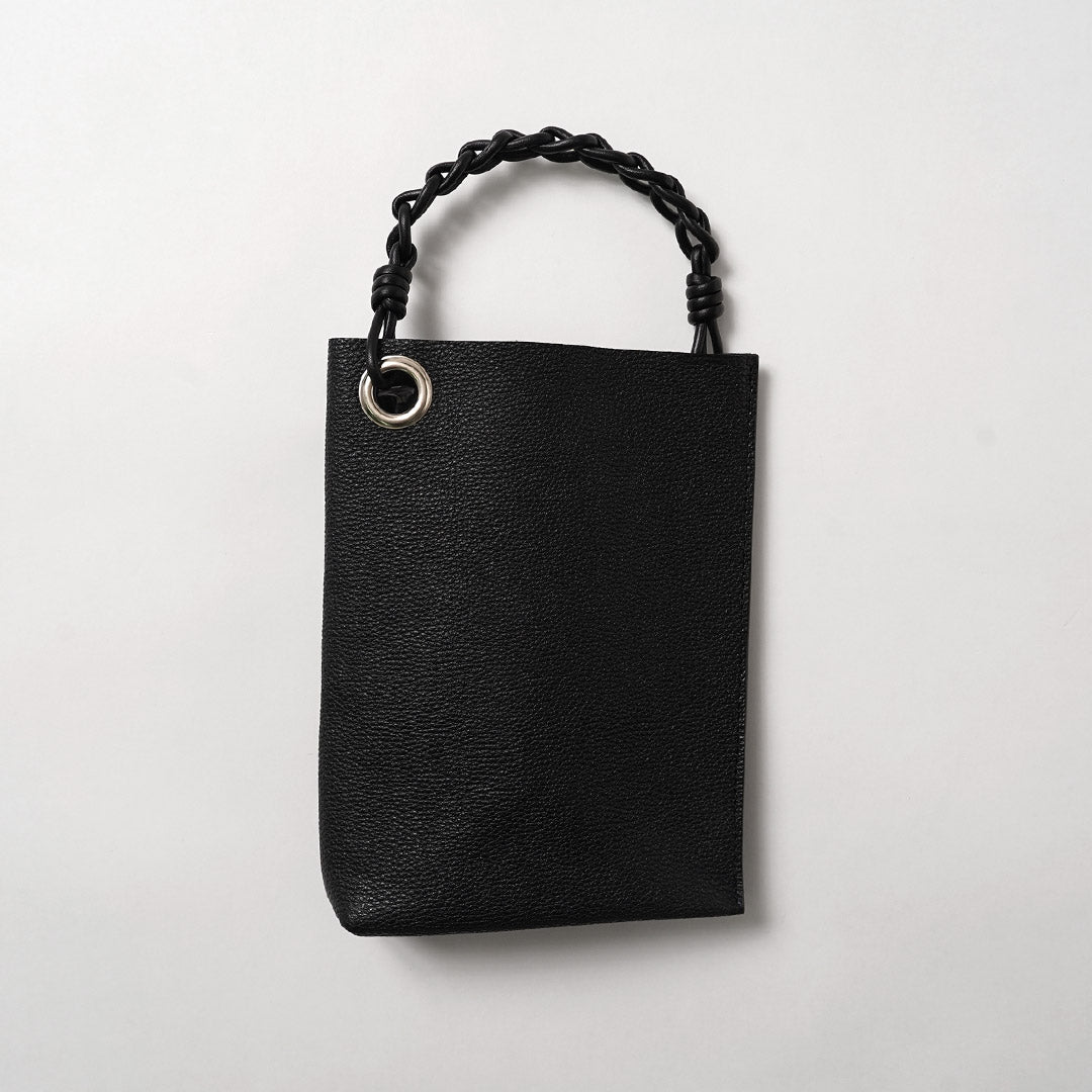 SENTI / Shrunken Leather Chain Handle Mini Handbag