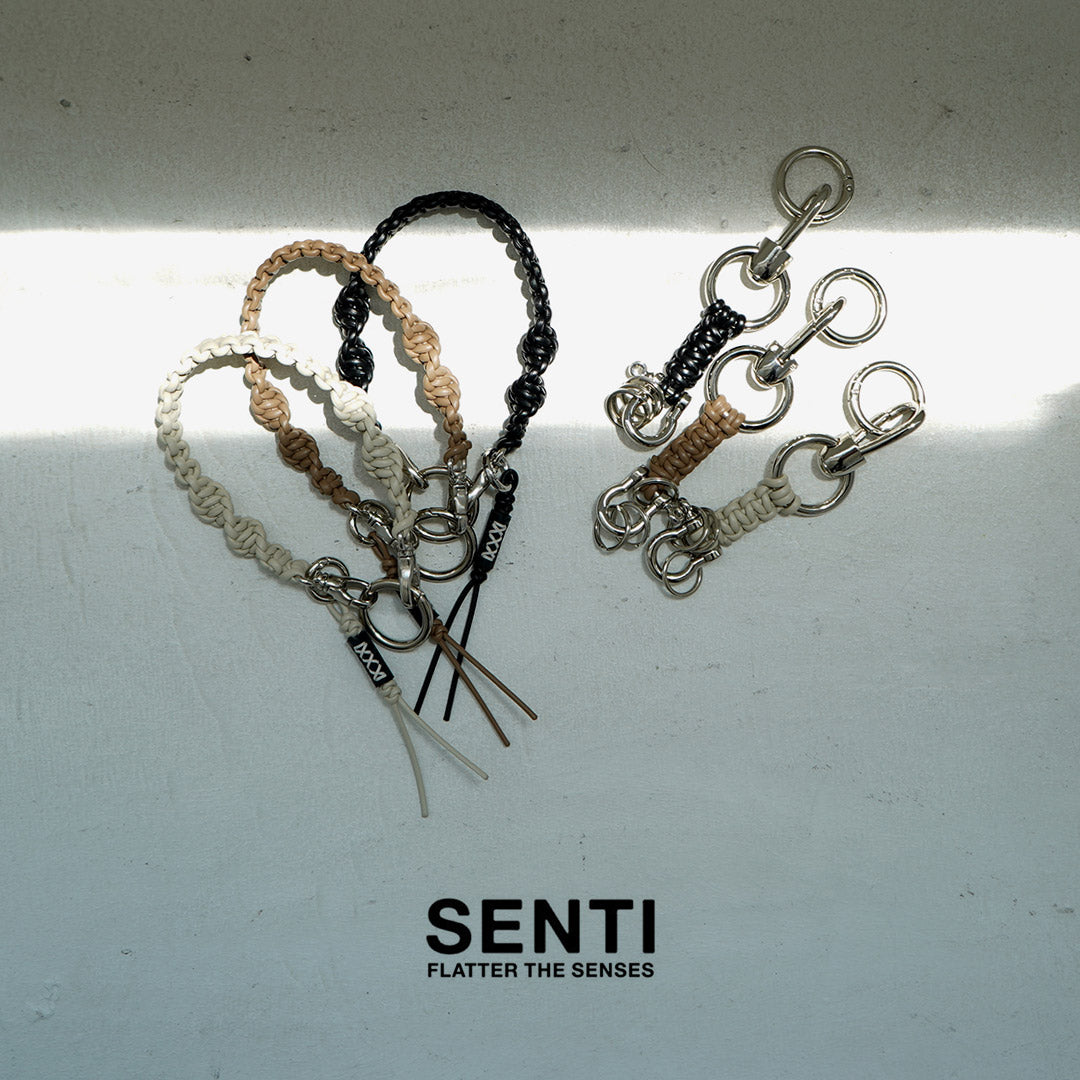 SENTI / 가죽 브레이드 키홀더