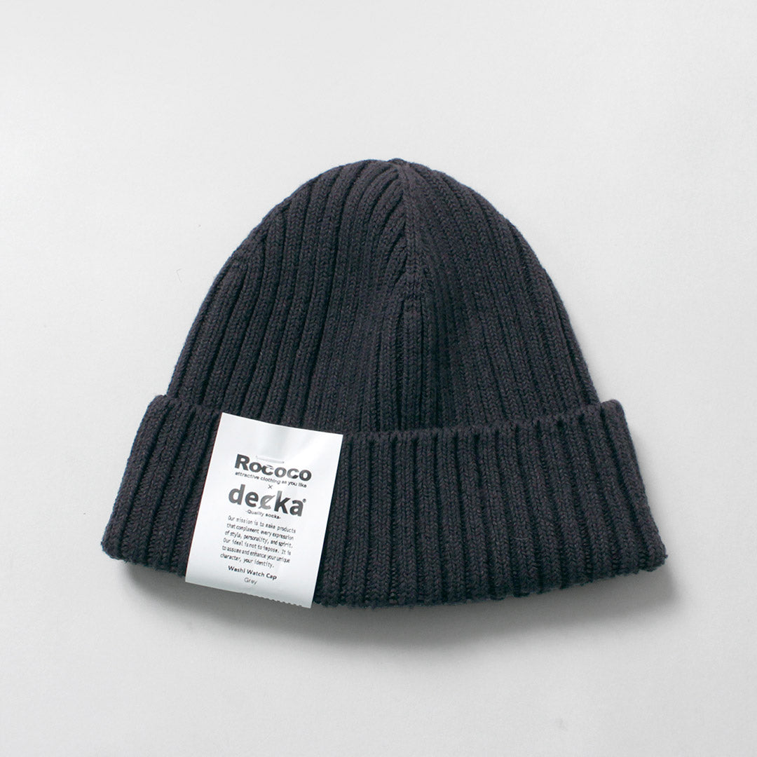 DECKA QUALITY SOCKS / Washi × Cotton Knit Cap