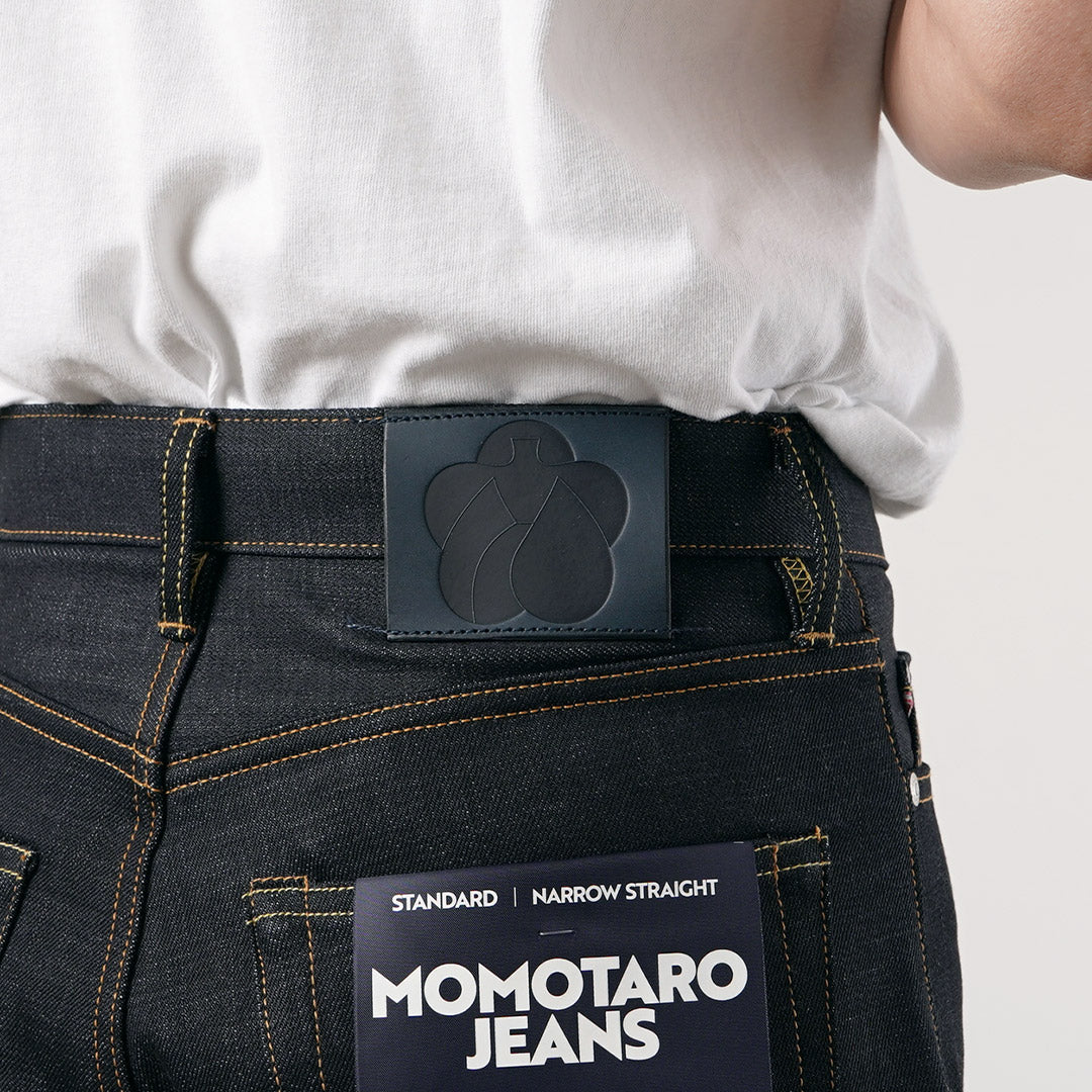 MOMOTARO JEANS / Pantalon en denim droit étroit standard 14,7 oz