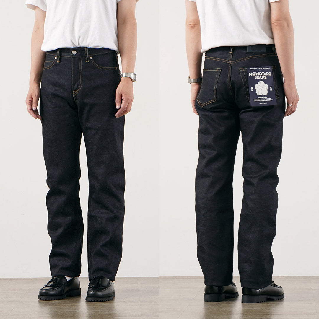 MOMOTARO JEANS / Pantalon en denim droit étroit standard 14,7 oz