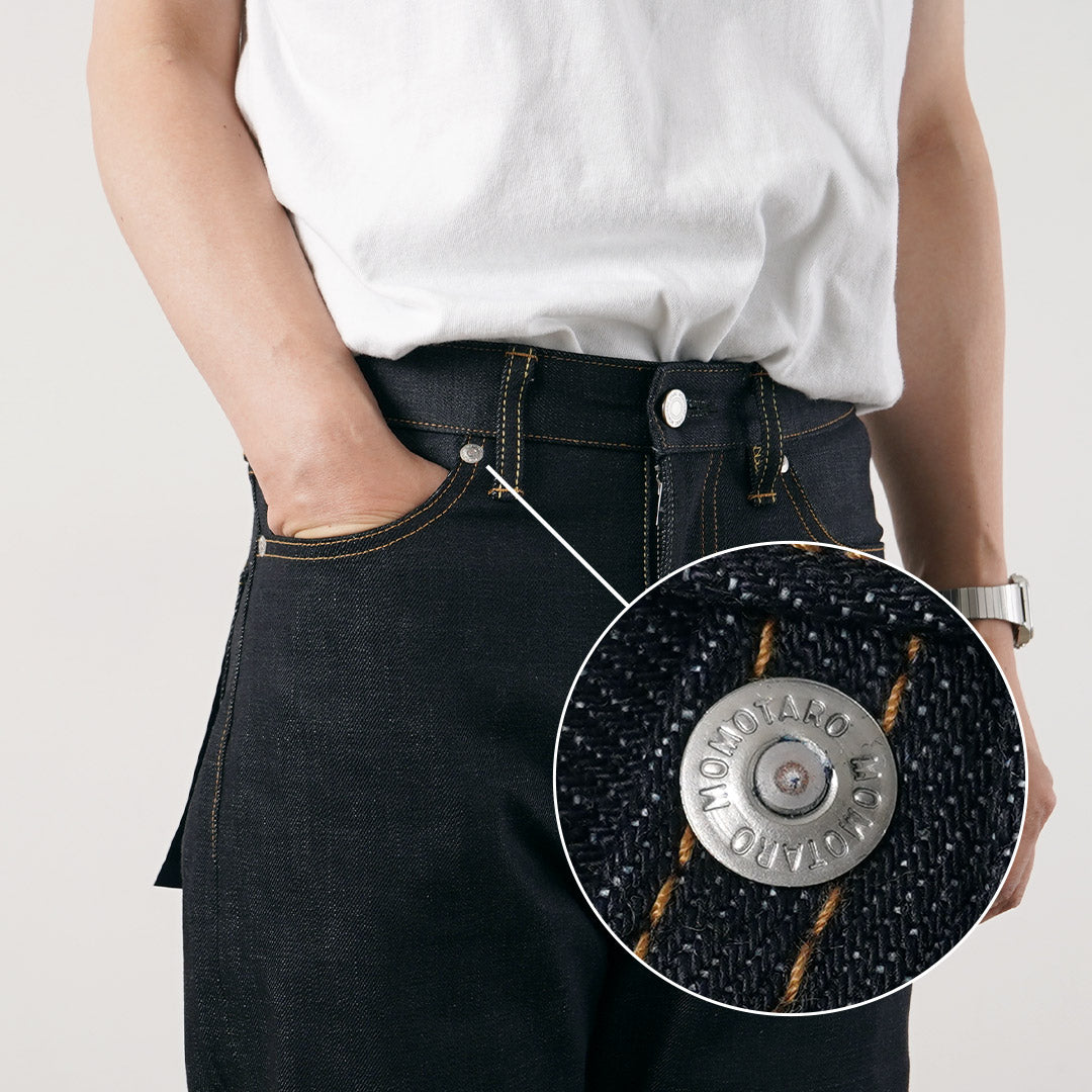 MOMOTARO JEANS / Pantalon en denim droit étroit standard 14,7 oz