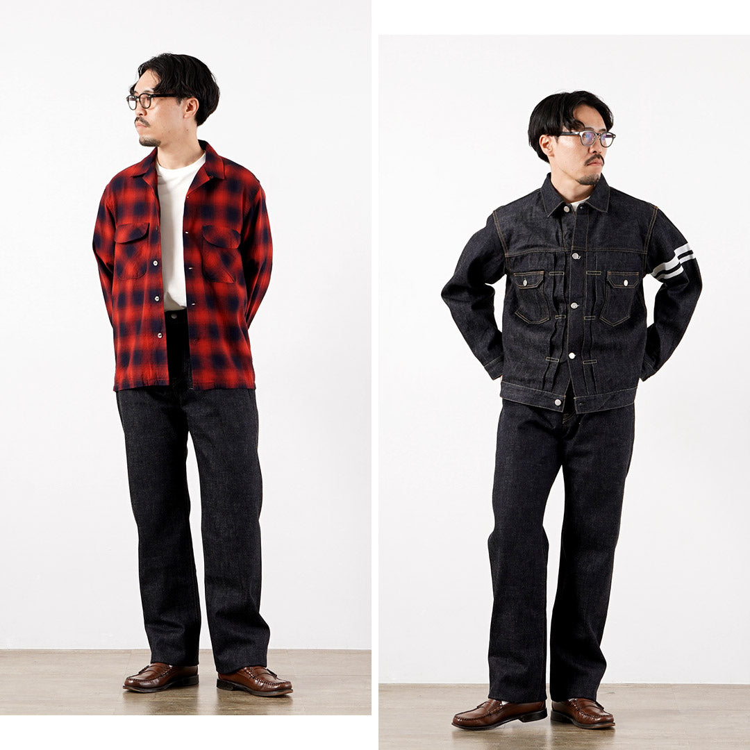 MOMOTARO JEANS / #100 Pantalon droit classique en denim