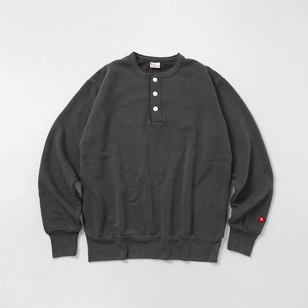 HEALTHKNIT / Classic Sweatshirt Henley Neck (Vintage Finish)