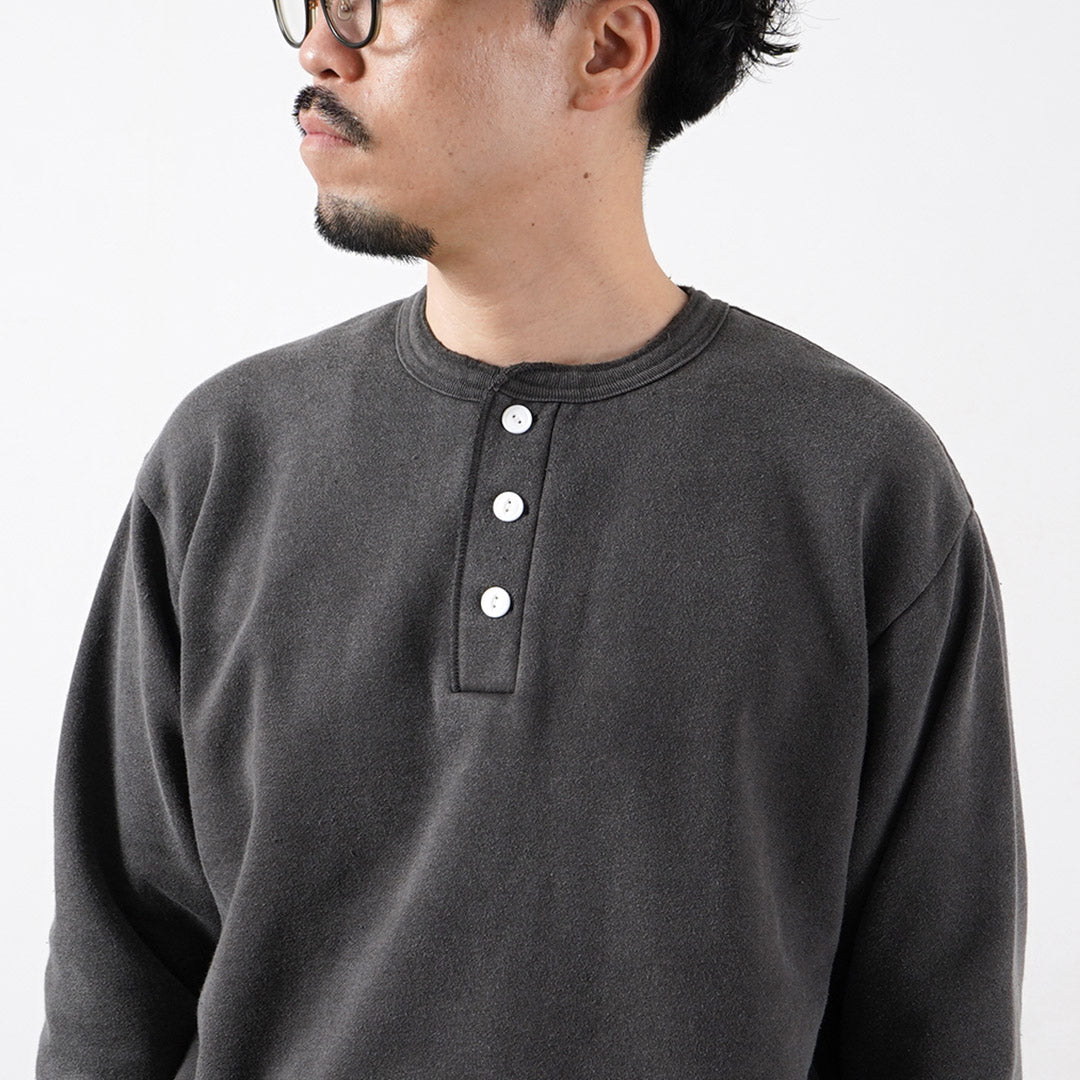 HEALTHKNIT / Classic Sweatshirt Henley Neck (Vintage Finish)