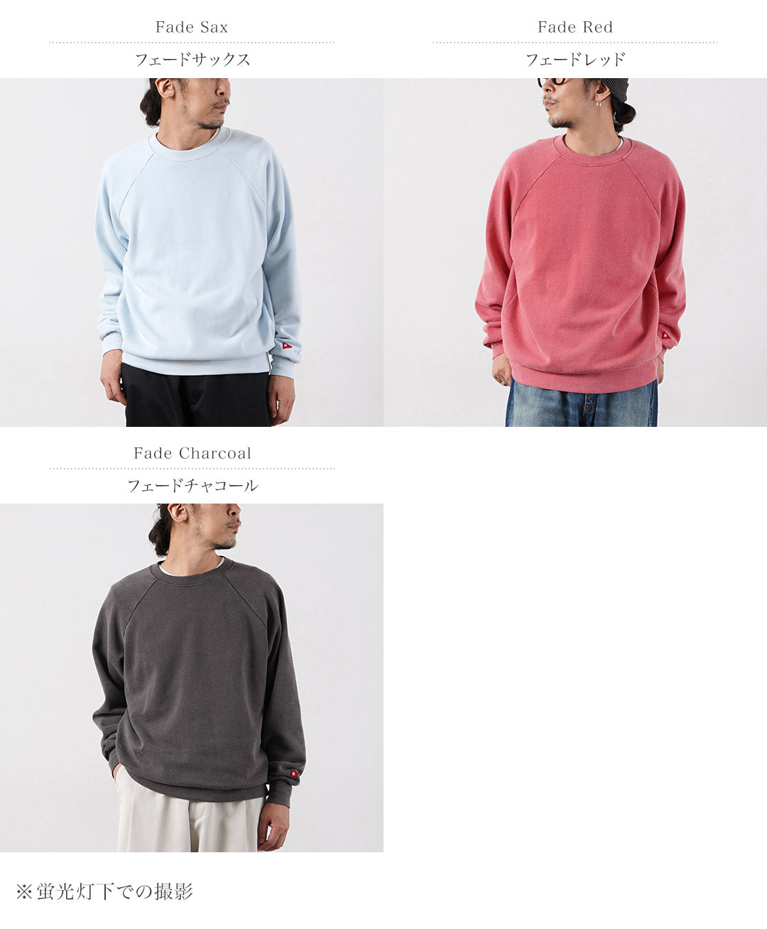 HEALTHKNIT / Classic Sweatshirt Crew Neck (Vintage Finish)
