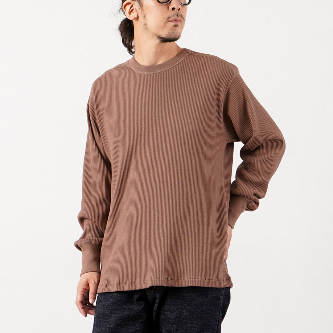 HEALTHKNIT / Army Rib Crewneck Long Sleeve