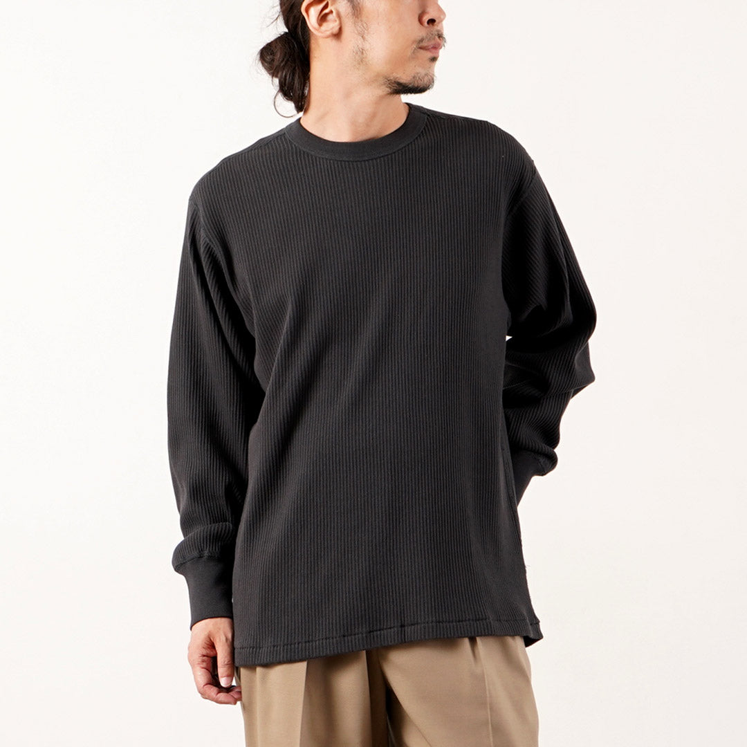 HEALTHKNIT / Army Rib Crewneck Long Sleeve