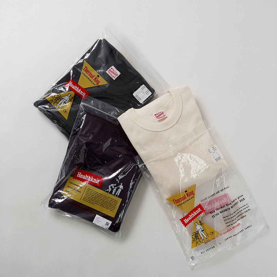 HEALTHKNIT / Thermal King 拉舍尔蜂窝圆领长袖