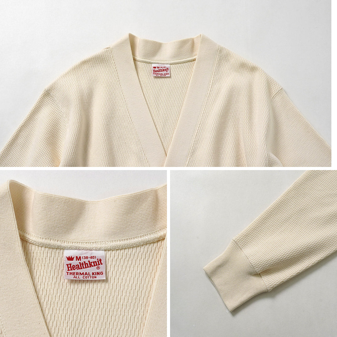 HEALTHKNIT / Thermal King 拉舍尔蜂窝开衫长袖