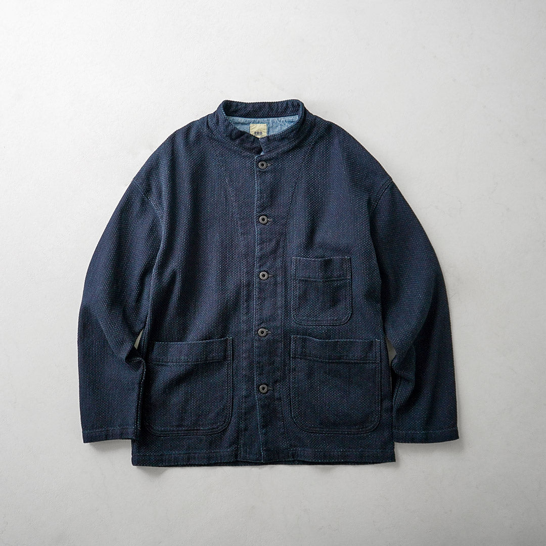 FOB FACTORY / F2468 Chaqueta Sashiko índigo