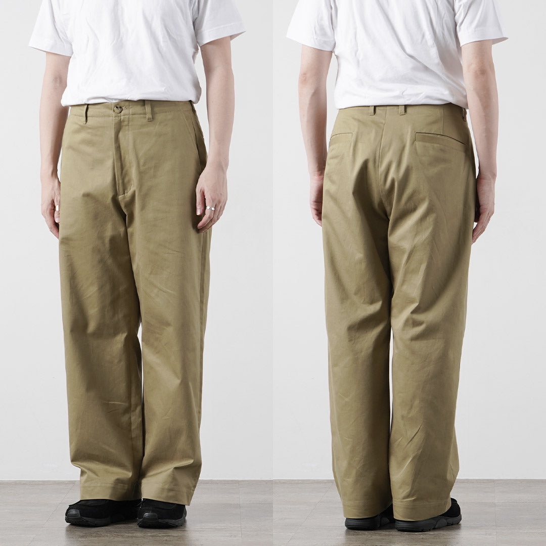 UNIVERSAL PRODUCTS. / Flat Front Chino Trousers
