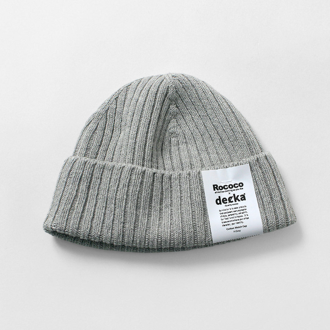 DECKA QUALITY SOCKS / Cotton 100 Knit Cap