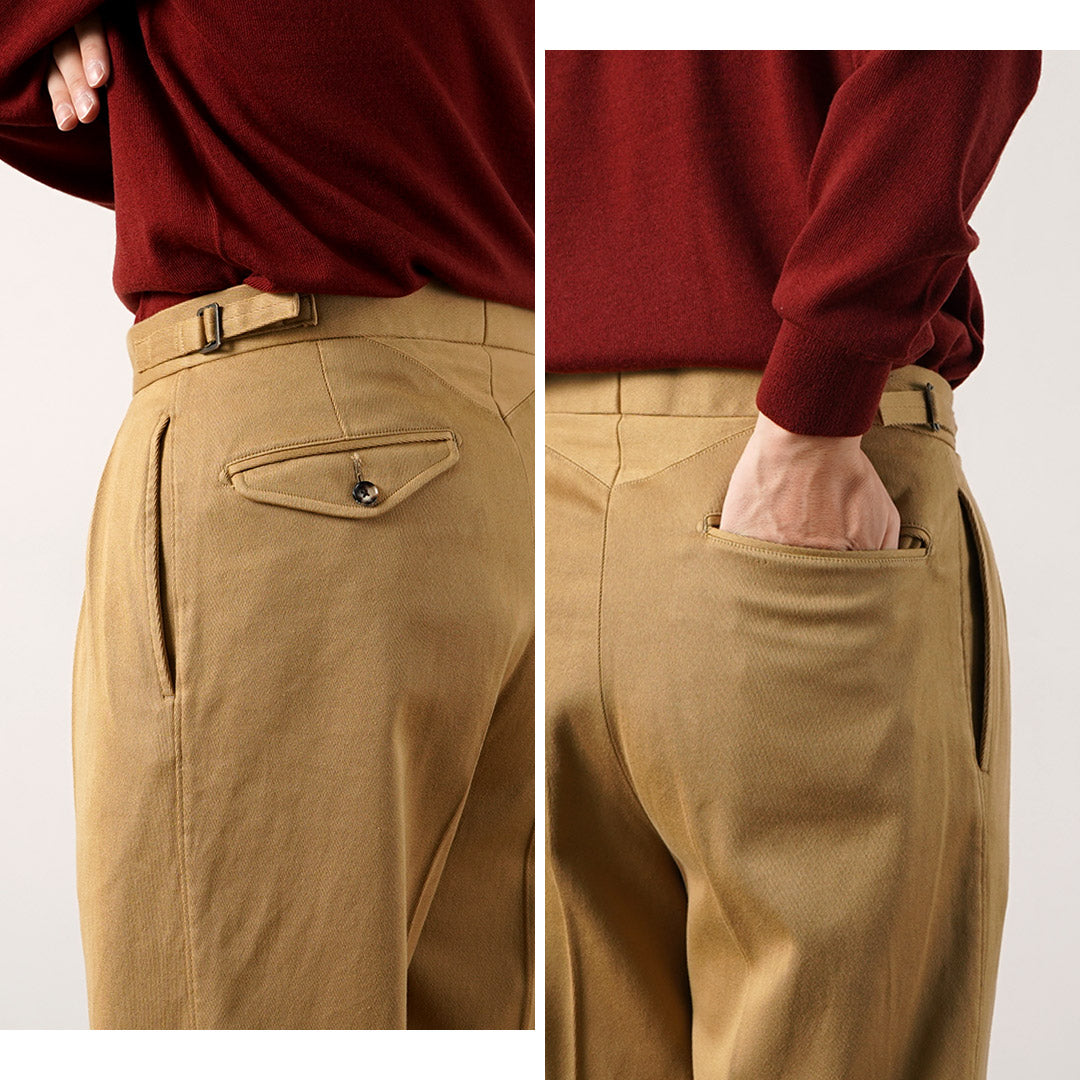 Pantalon chino large plissé Dobby Collaboration BARNSTORMER / FOB
