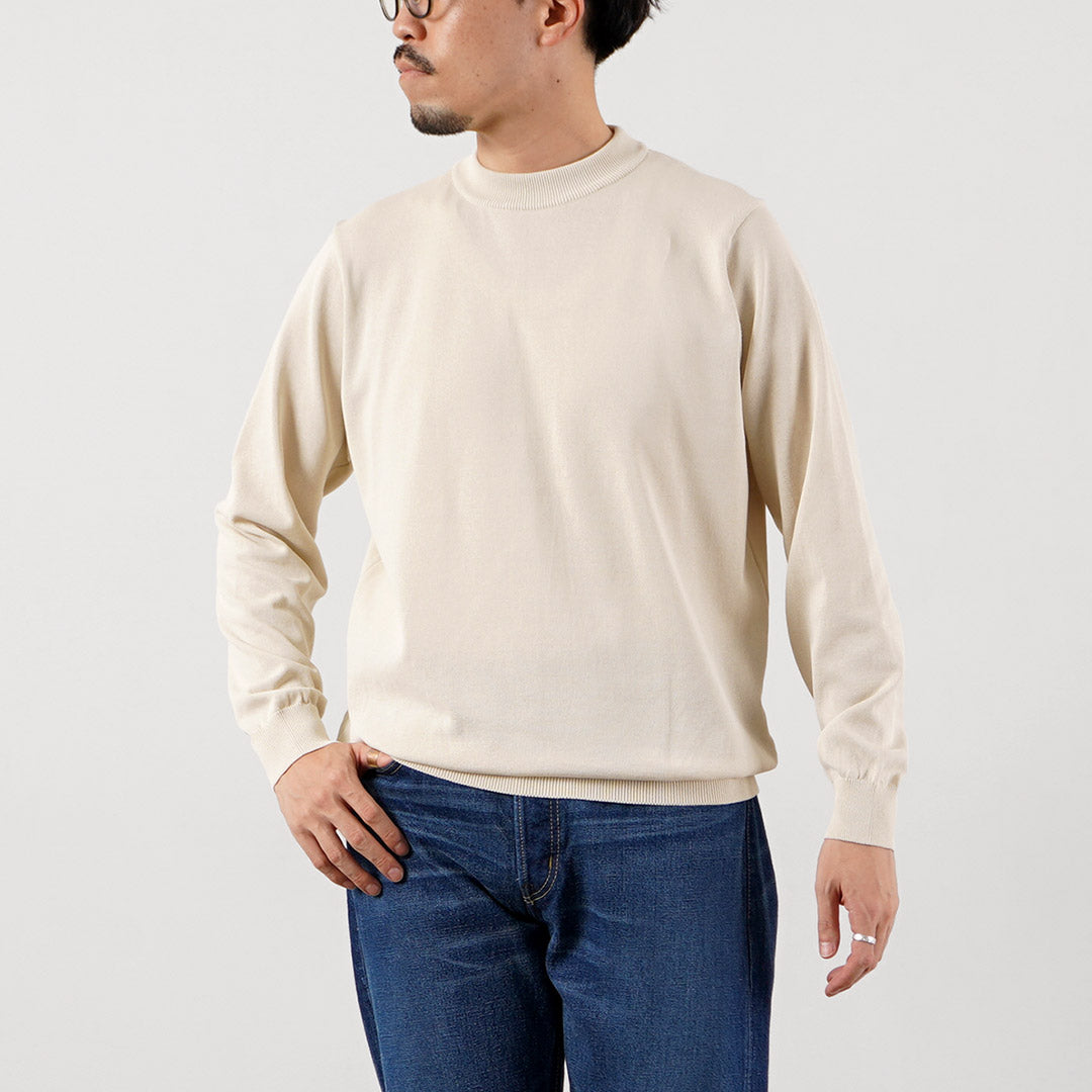 RINASCENTE / Camiseta de punto de manga larga con cuello Numa lavable híbrida exclusiva