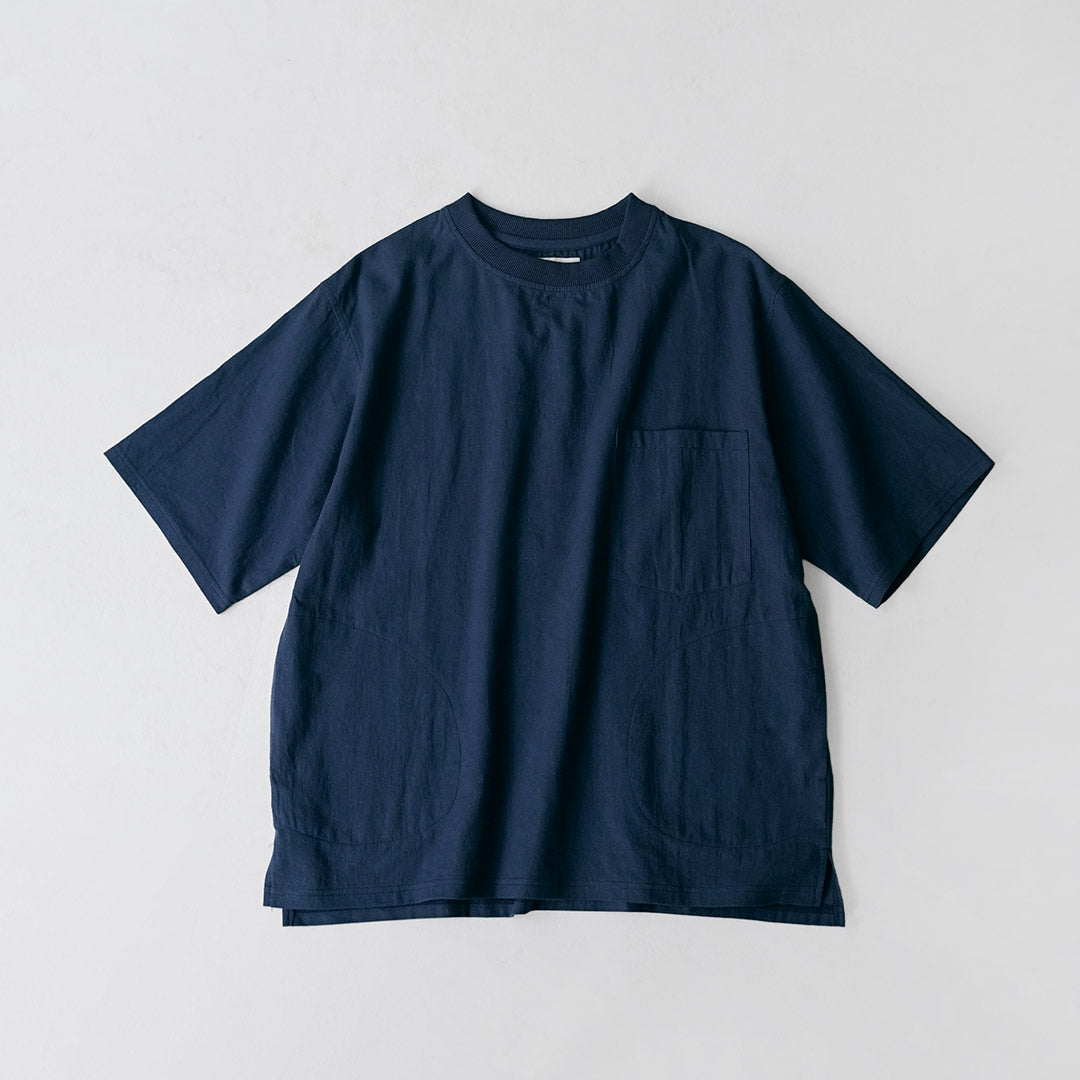 KEMA DESIGNS / Hemp Organic Cotton Woven Pocket T-Shirt