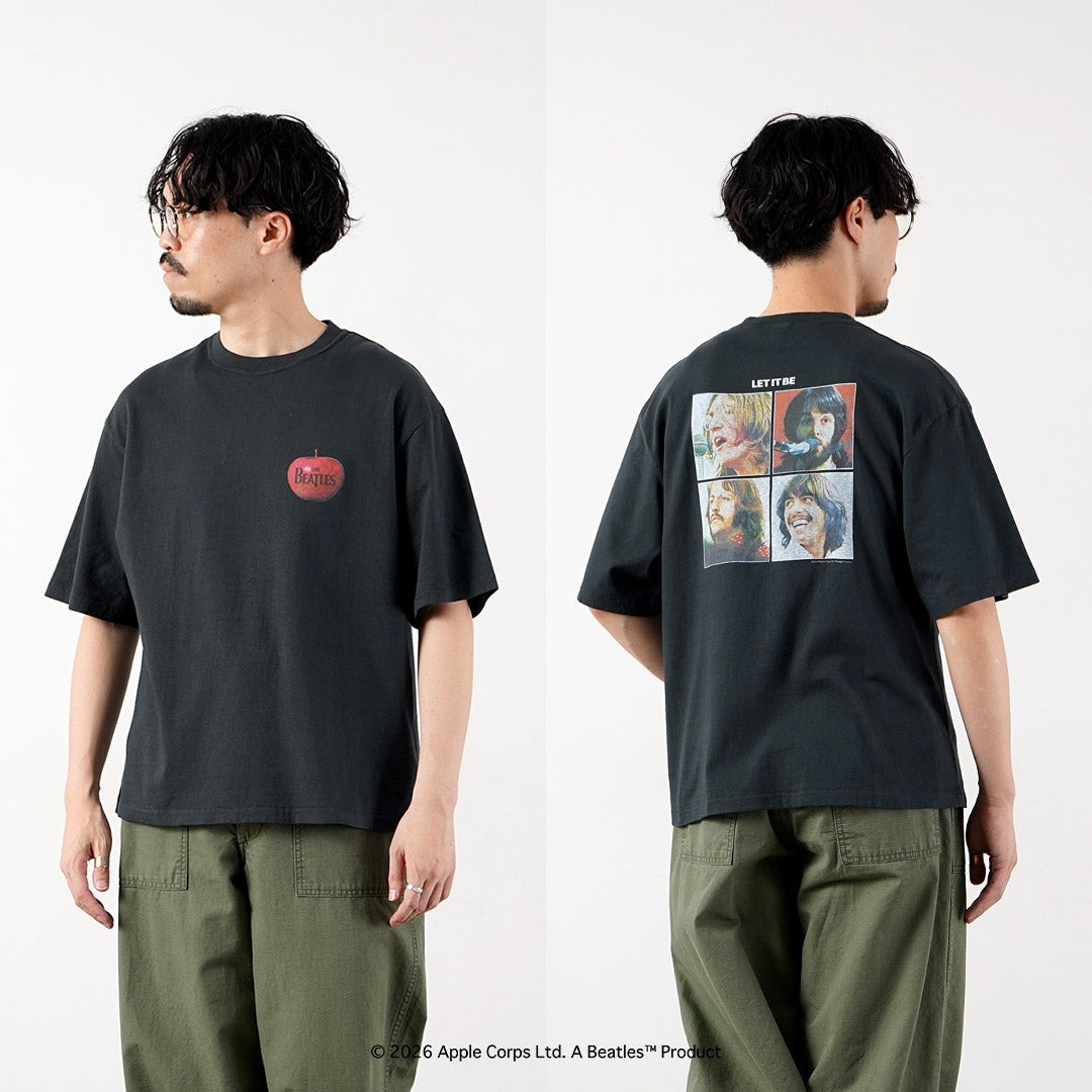 FREE RAGE / 비틀즈 × FREE RAGE Last Release 리사이클 코튼 반팔 티셔츠