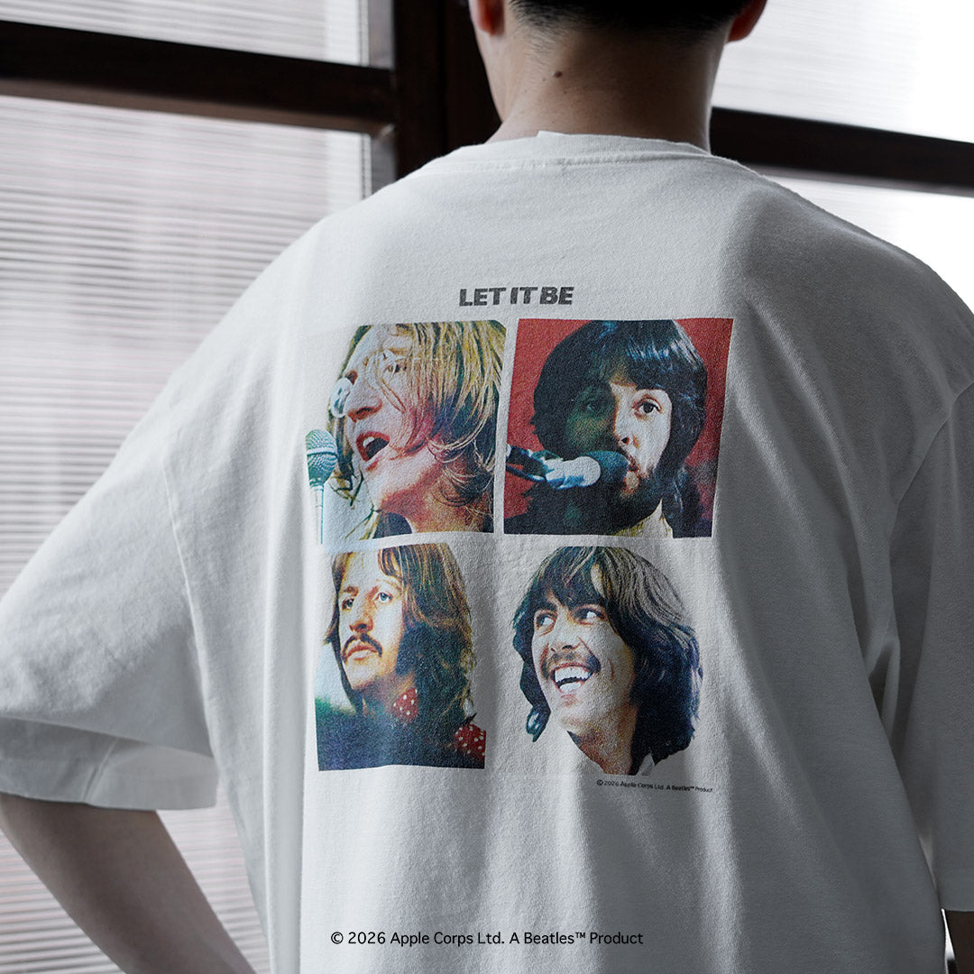 FREE RAGE / 비틀즈 × FREE RAGE Last Release 리사이클 코튼 반팔 티셔츠