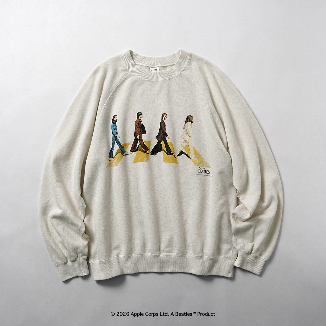 FREE RAGE / 비틀즈 × FREE RAGE Last Recording Raglan Crew 스웨트셔츠