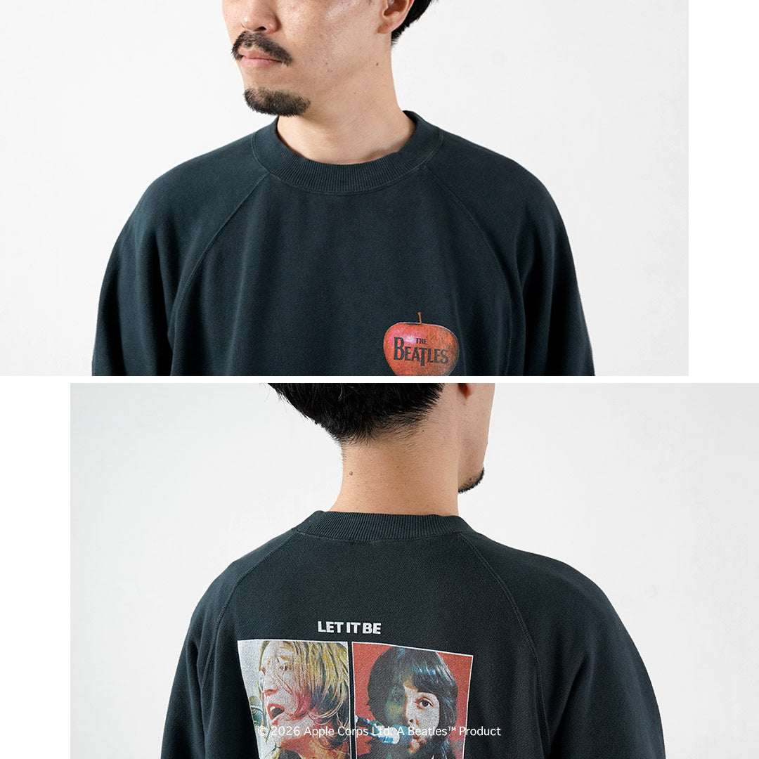 FREE RAGE / 비틀즈 × FREE RAGE Last Release Raglan Crew 스웨트셔츠