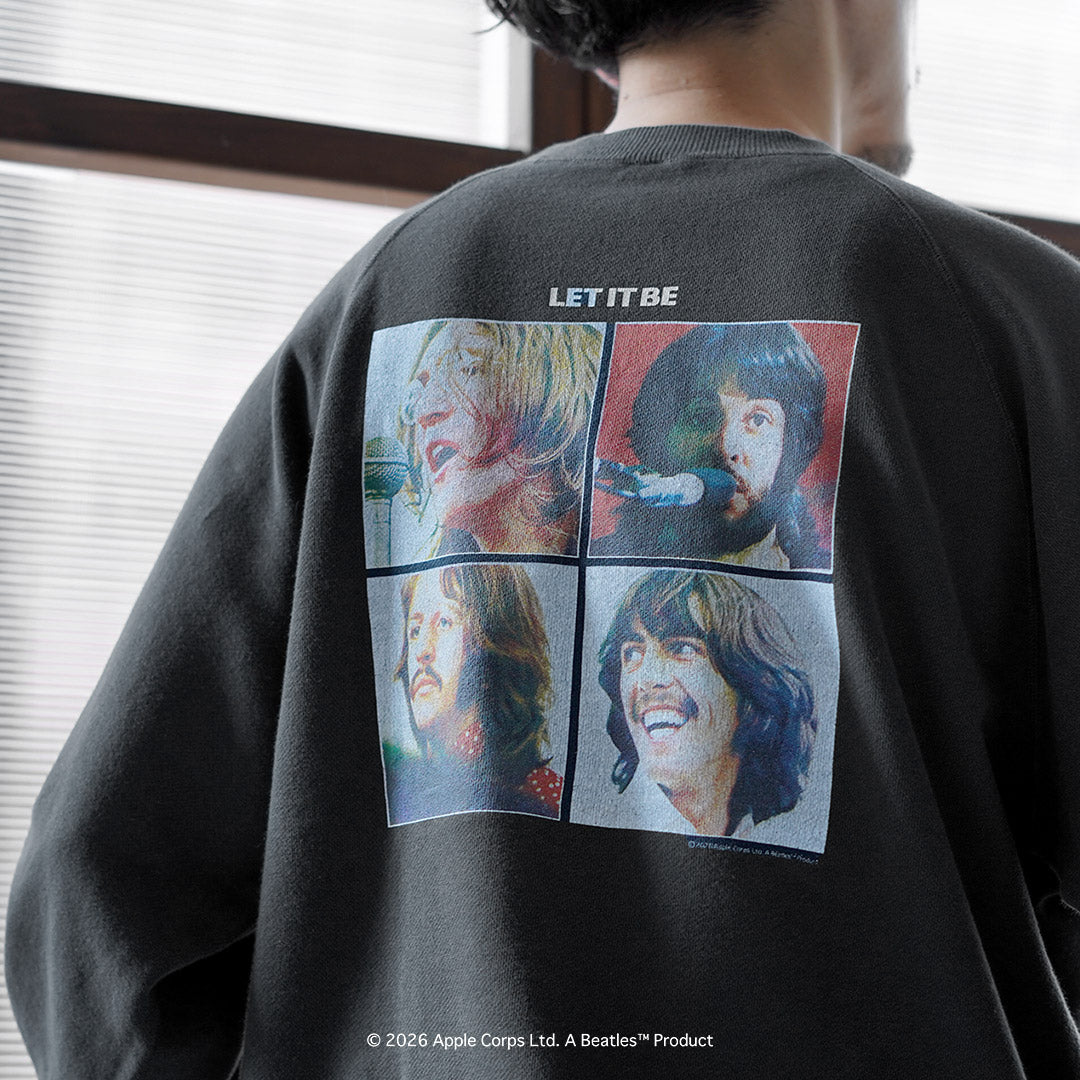 FREE RAGE / 비틀즈 × FREE RAGE Last Release Raglan Crew 스웨트셔츠