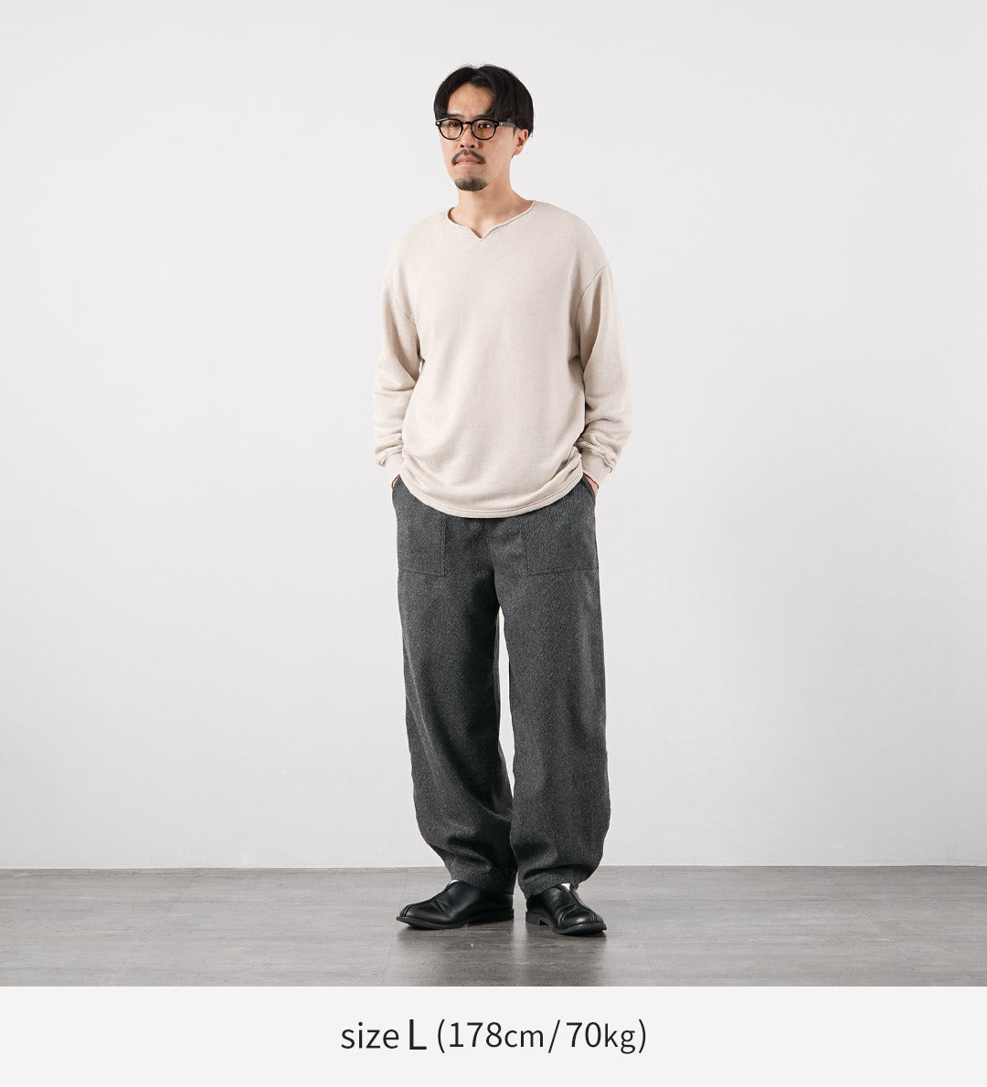 KEMA DESIGNS /“羊絨克西寬錐形貝克休閒褲 - 羊毛”