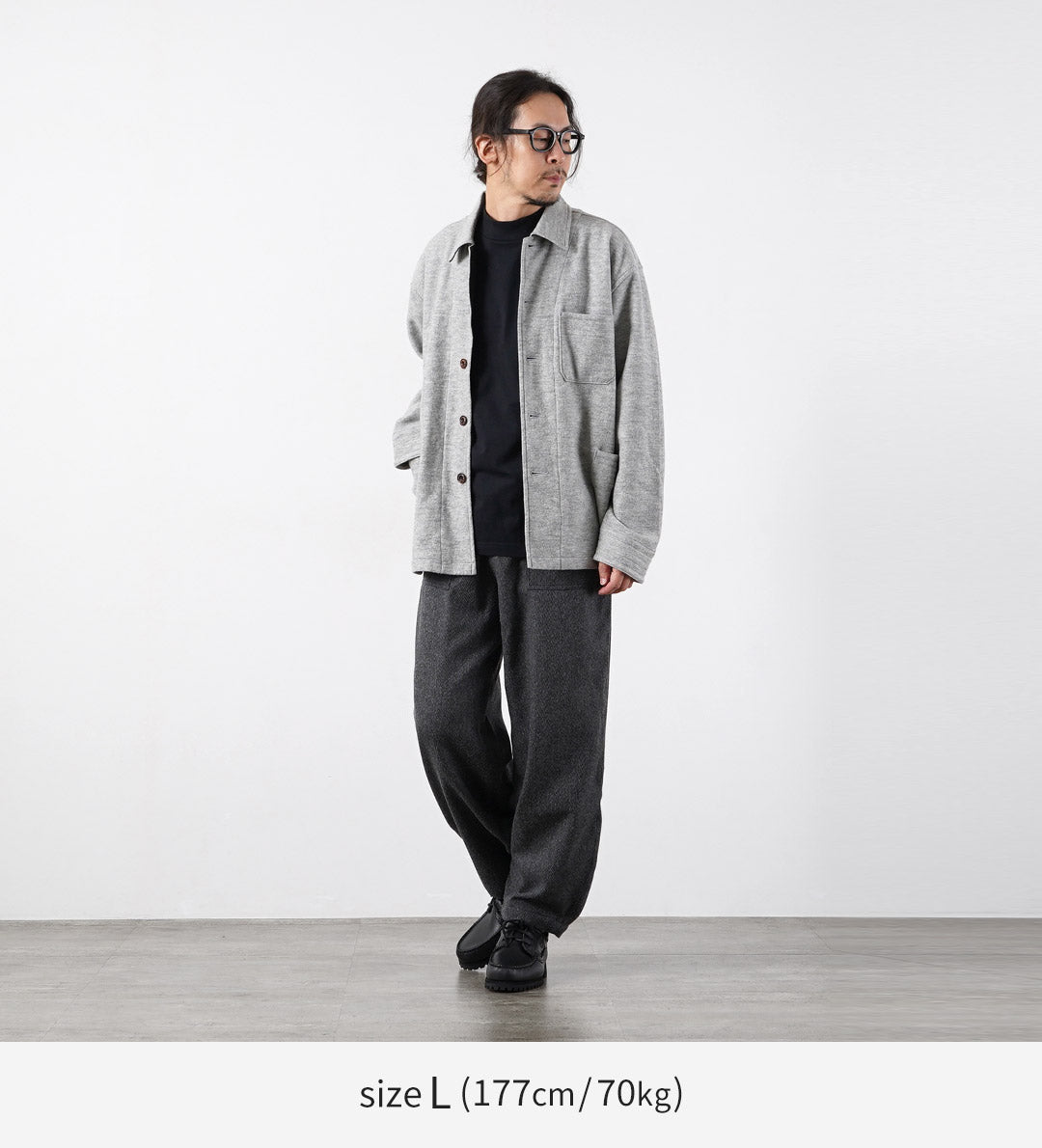 KEMA DESIGNS / Pile Wool Jersey Chore Jacket