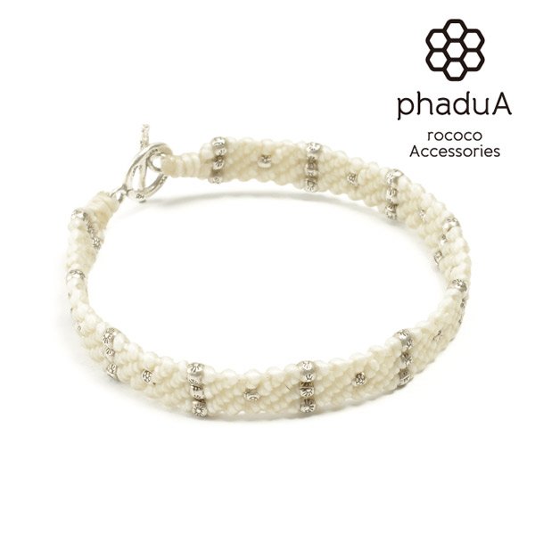 Brazalete de triple cadena de plata phadua / cera