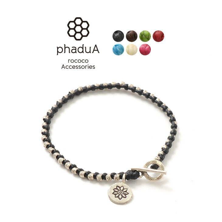 Pulsera de la serie de plata de phadua / cera