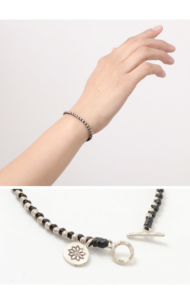 PHADUA / Wax Cord Silver Series Bracelet