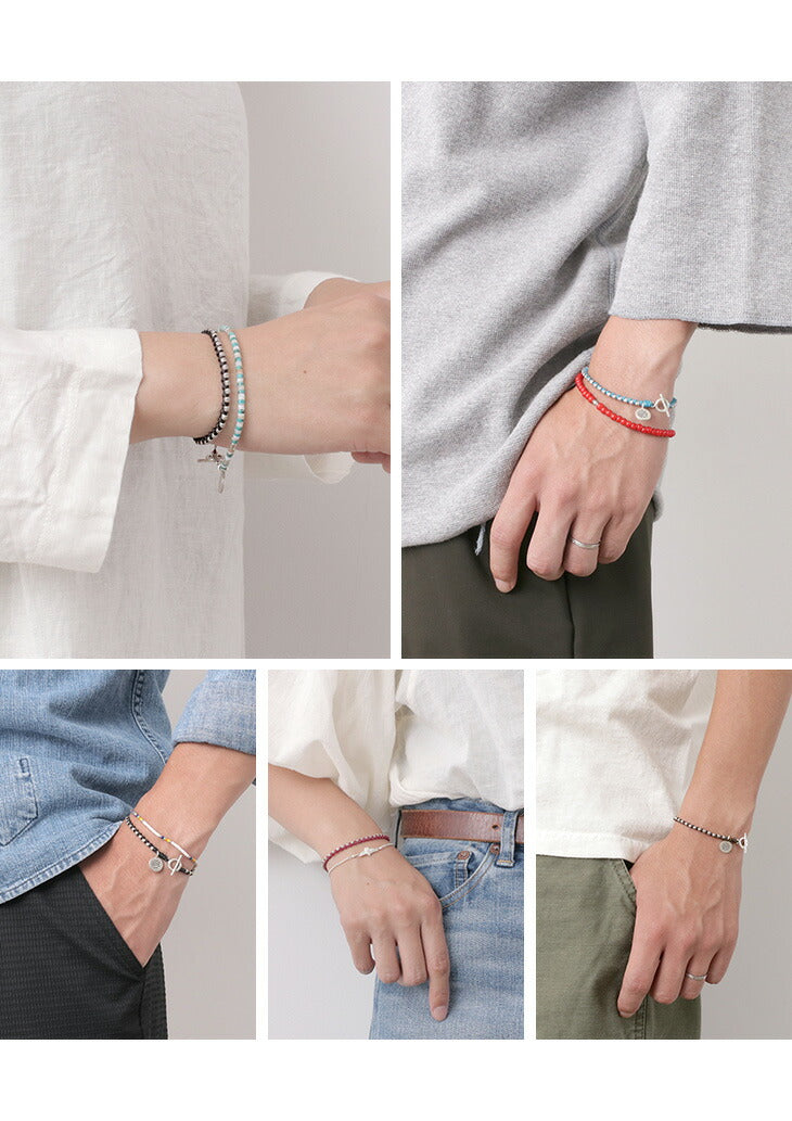 PHADUA / Wax Cord Silver Series Bracelet