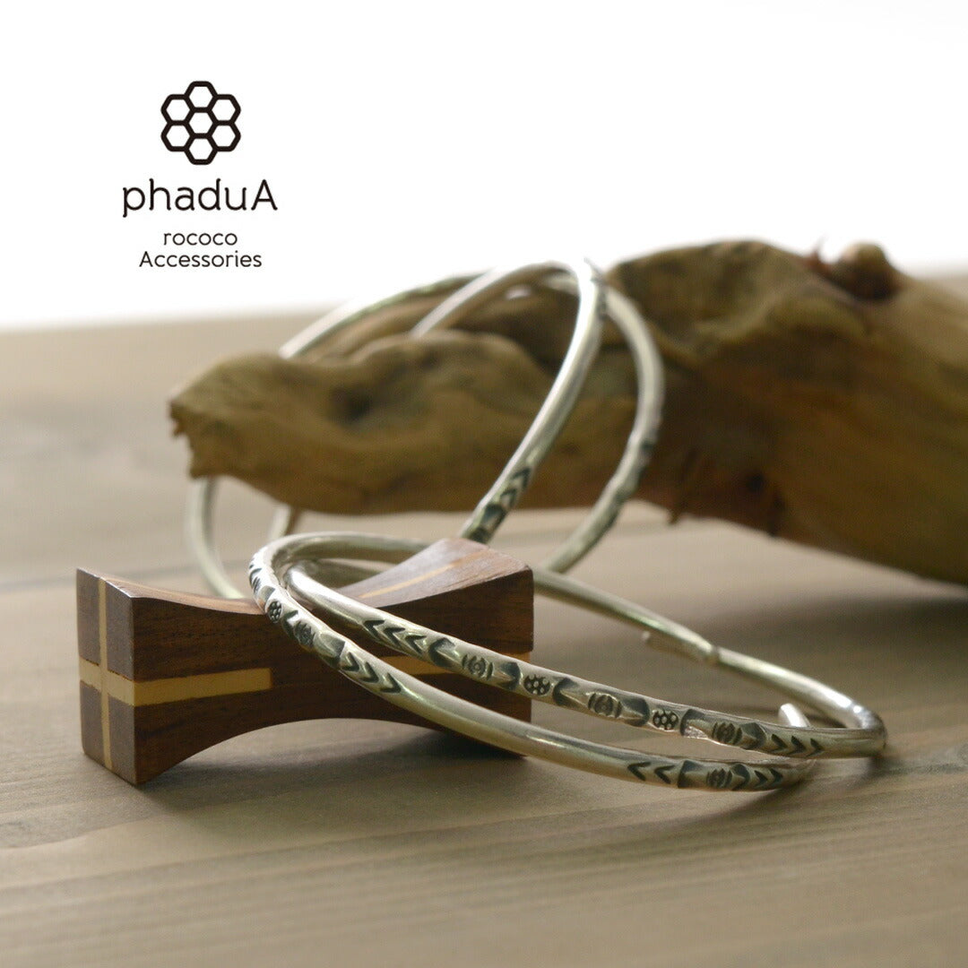 Phadua / Karen Silver Bangle / 7916