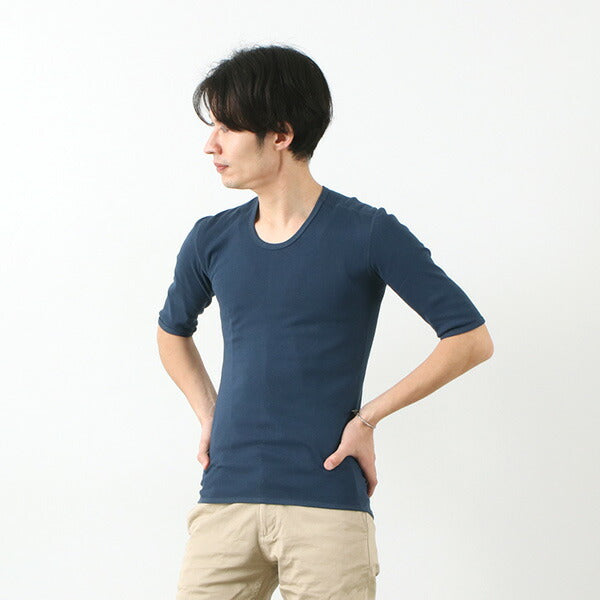 RE MADE IN TOKYO JAPAN / Perfect Inner Half Sleeve U-Neck