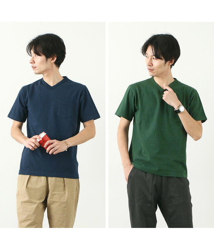 BARNS / BR-1101 Hanging jersey S/S V-neck